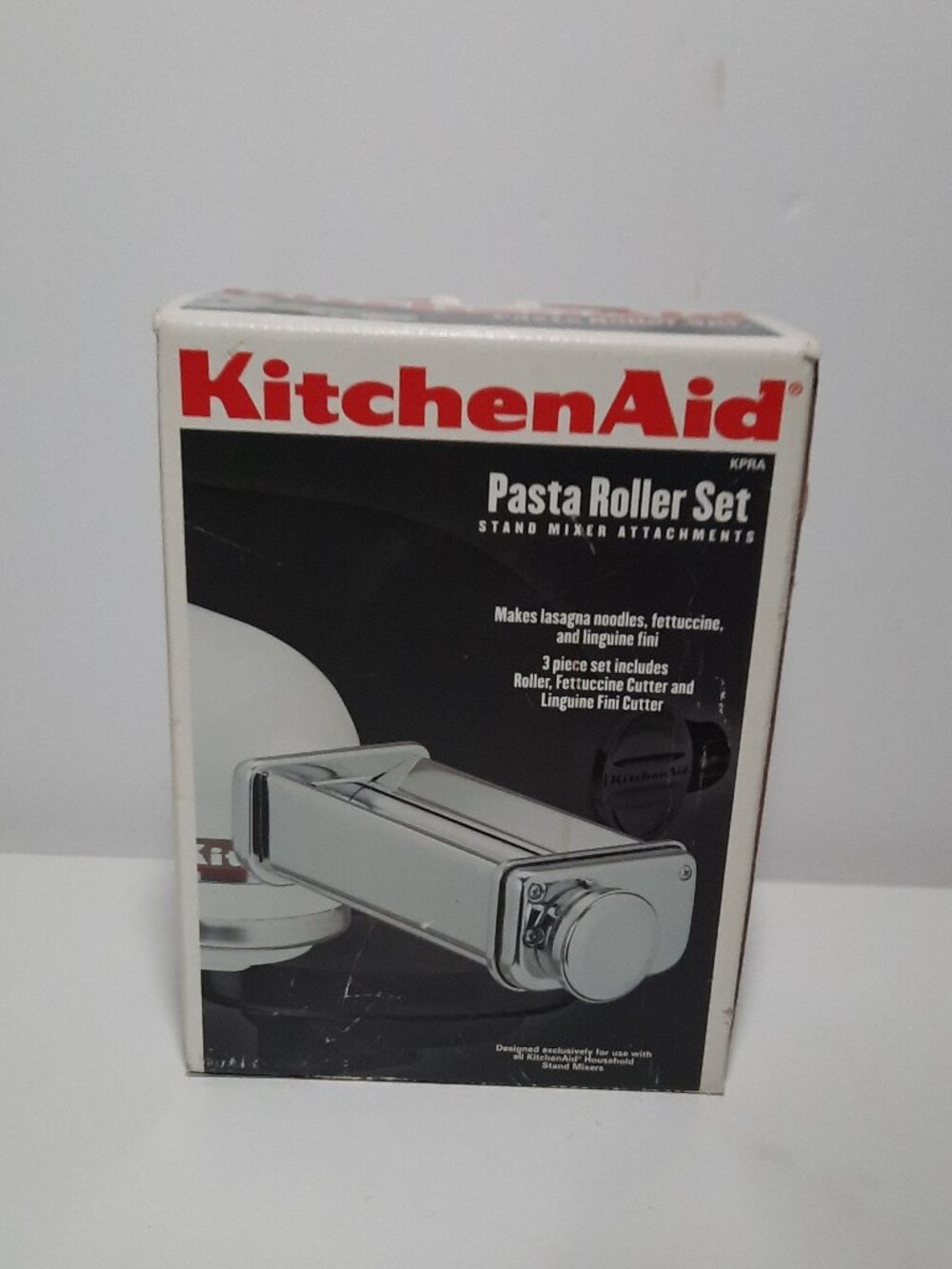 KitchenAid KPRA 3-Piece Pasta Roller Cutter Set Made in Italy Box Manual